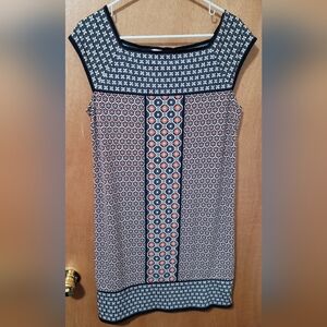 Max Studio Geometric Sleeveless Dress Medium